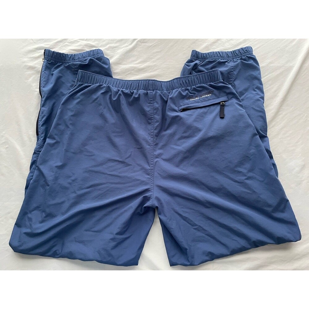 Vintage Polo Sport Ralph Lauren Windbreaker Pants Mens XL Track Running Blue